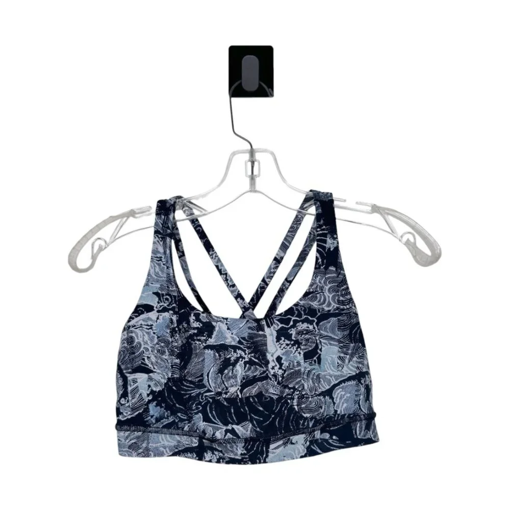 Lululemon Energy Bra Eternal Wave Starlight Black Size 6